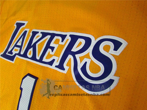 Camiseta Manga Corta Lakers Russell Amarillo